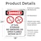 Signmission LP Gas Storage No Smoking Danger Sign, Vinyl Decal, 18in W x 24in L, 2PK OS-2PACK-DS-D-1824-V-1444 - alternate 3